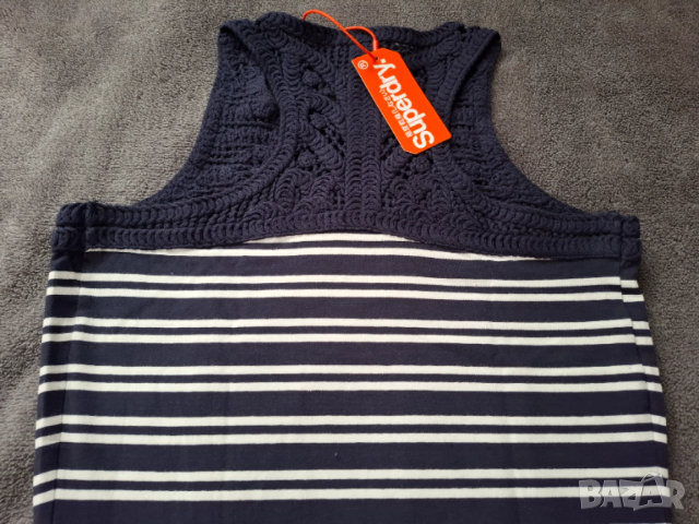 Памучна рокля SuperDry S/M, снимка 4 - Рокли - 52453337