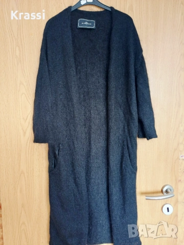 Черна жилетка от мохер By Malene Birger S, снимка 2 - Жилетки - 53139574