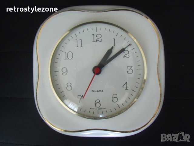 № 7333 стар порцеланов стенен часовник   , снимка 2 - Други ценни предмети - 43614609