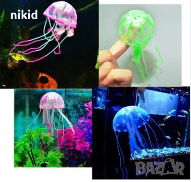 медуза за аквариум декорация фосфорен светещ ефект, снимка 4 - Аквариуми - 17568360
