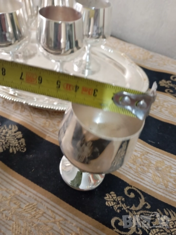 Посребрен сервиз за алкохол, снимка 4 - Сервизи - 52478057
