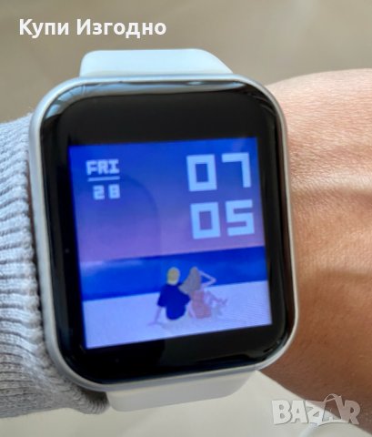 Смарт часовник гривна smart watch bracelet, снимка 2 - Смарт гривни - 40469380