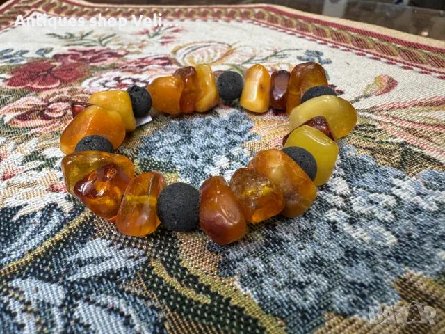 Кехлибарена гривна №6431, снимка 2 - Други ценни предмети - 48798771