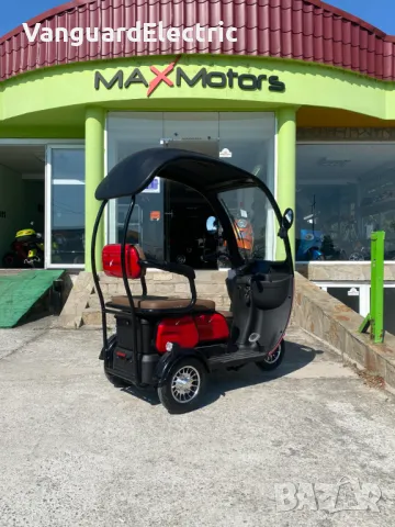Триместна Електрическа триколка MaxMotors X3 1500W - ЧЕРВЕНА, снимка 3 - Мотоциклети и мототехника - 42256203