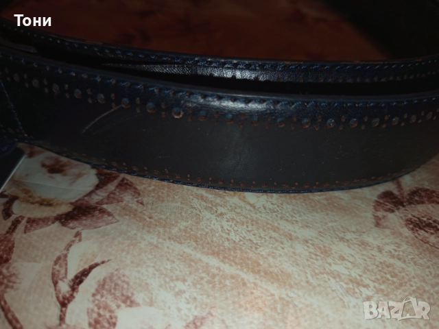 SELECTED MENSWEAR Нов Мъжки Колан Изцяло от Естествена Кожа с Етикет 120см, снимка 8 - Колани - 52675791