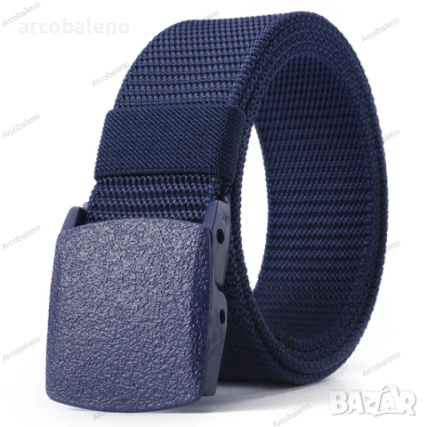 Стилни едноцветни PP пластмасови унисекс тъкани колани, 6цвята , снимка 9 - Колани - 51058293