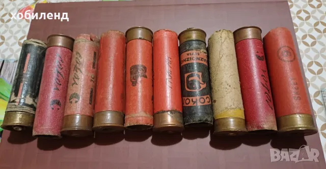Антикварни гилзи за ловна пушка, снимка 1