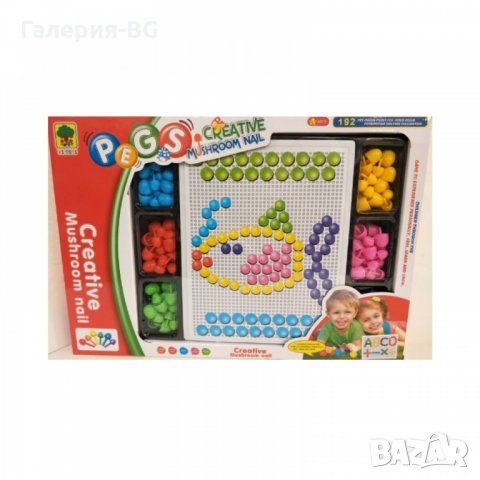 Забавна цветна игра - Мозайка, снимка 3 - Игри и пъзели - 32856615
