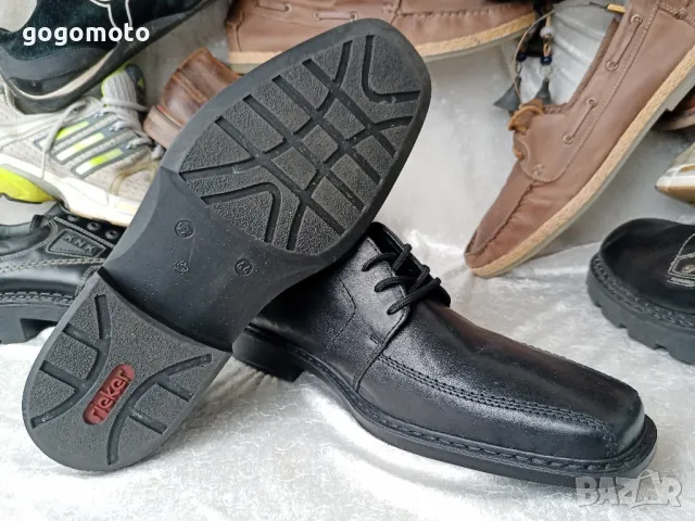 мъжки обувки КАТО НОВИ RIEKER original, 100% висококачествена естествена кожа, 43 - 44, снимка 5 - Официални обувки - 47825667