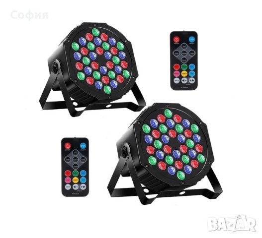 Проектор за сценични светлини, LED, RGB осветление, снимка 2 - Лед осветление - 43117247