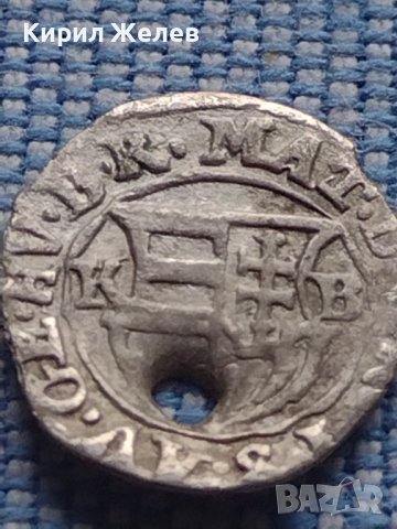Сребърна монета денарий 1616г. Матиаш първи Кремниц Унгария 13800, снимка 3 - Нумизматика и бонистика - 42967929