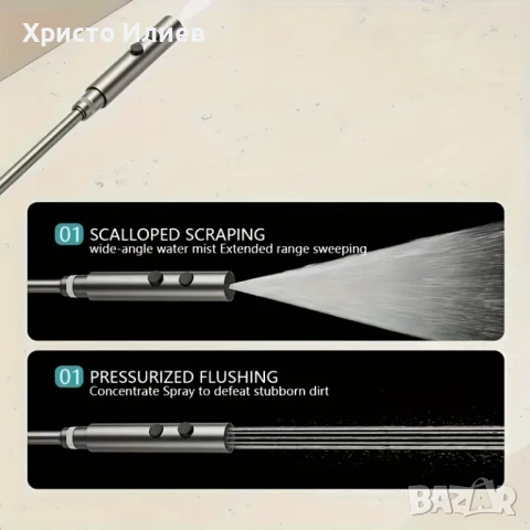 Луксозна душ система със светещ смесител дисплей и 4 функции бутони Сив, снимка 4 - Смесители - 51118309