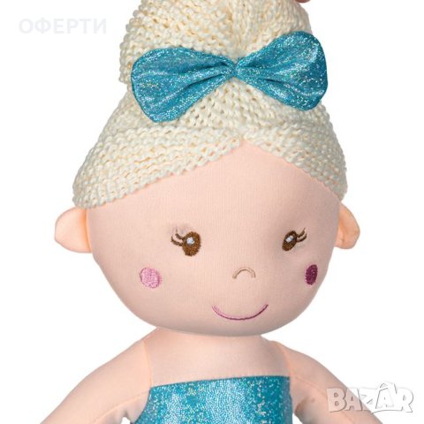 Голяма кукла балерина с руса коса и синя рокля, снимка 2 - Кукли - 39199155