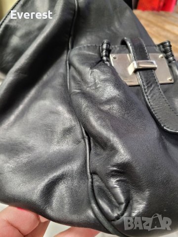 ECCO естествена кожа дамска,черна чанта ,тип ТОРБА ( 350 лв в интернет), снимка 7 - Чанти - 38985899