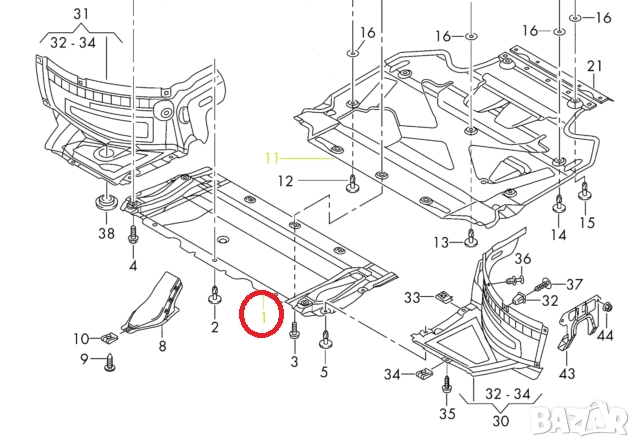 Кора под двигател скорости купе AUDI A6 C7 2010г – 2018г, снимка 3 - Аксесоари и консумативи - 52586416