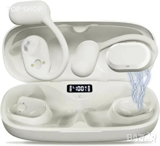 Слушалки с отворено ухо Seflorgo, IP67 с двоен DSP мик.(бежов,черен)