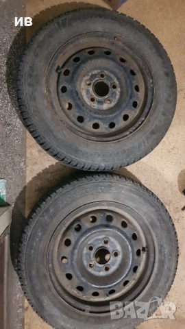4 бр. зимни гуми + джанти 185/65/14 , снимка 2 - Гуми и джанти - 53483839