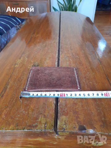 Стар кожен портфейл,портмоне #24, снимка 3 - Други ценни предмети - 43314629