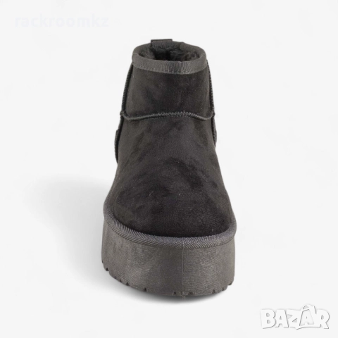 Дамски боти тип UGG на платформа в черно BD2908-1 black, снимка 3 - Дамски боти - 52693778