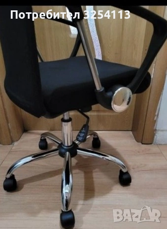 Офис стол черен, снимка 5 - Столове - 53186066