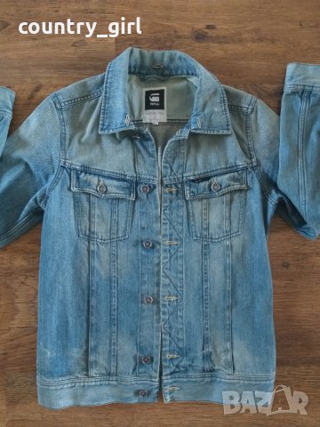 g-star - страхотно дънково яке  КАТО НОВО, снимка 4 - Якета - 26505417