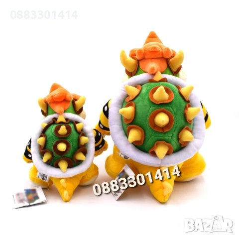 Дракон Баузър Супер Марио Плюшен змей, снимка 5 - Плюшени играчки - 44048106