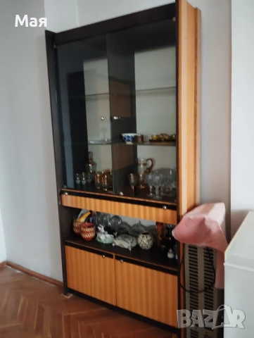 Секция – четири части с витрини, цвят птичи явор, снимка 11 - Секции и витрини - 51075916