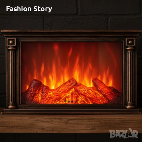 LED камина с ефект на тлеещи въглени – безопасна и стилна атмосфера у дома