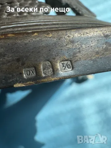 Немска стара посребрена фруктиера с маркировки - WMF, снимка 15 - Антикварни и старинни предмети - 50319468