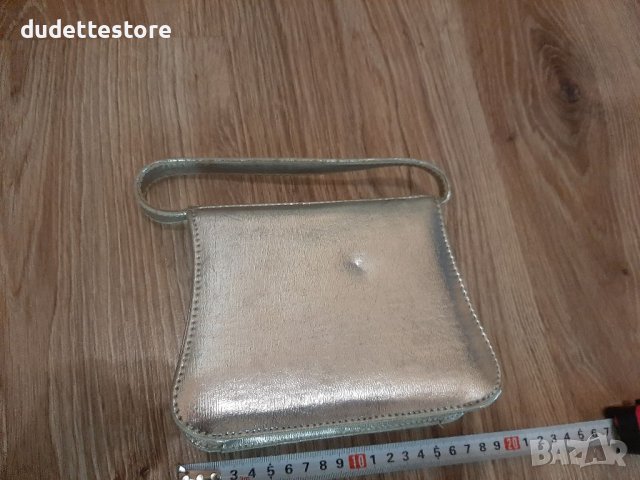 Малка сребърна чанта сребриста, снимка 5 - Чанти - 38408673