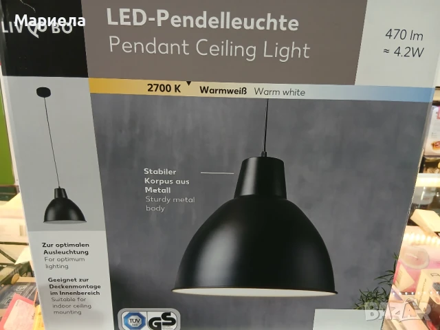 LED висяща лампа за дома, снимка 5 - Лампи за таван - 50470444