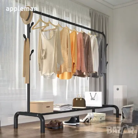 Стойка щендер за дрехи и обувки рафт за закачалка, снимка 2 - Други - 48573224