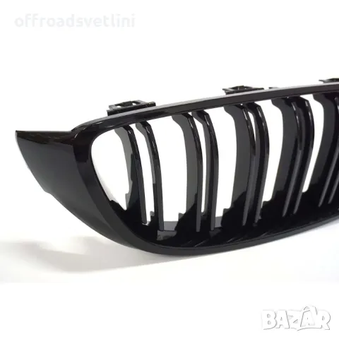 Бъбреци с двойни ребра черен лак за BMW серия 4 F32 F33 F36 2013, 2019, снимка 2 - Аксесоари и консумативи - 48292145