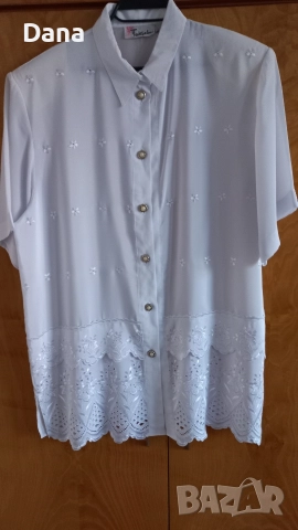 Дамски копринени и сатенена ризи ,нова риза с бродерия, снимка 7 - Ризи - 36823010