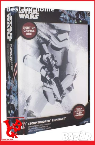 LED сензорно платно STAR WARS STORMTROOPER Light USB лампа Luminart, снимка 3 - Лед осветление - 51562170