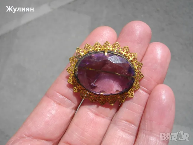 СТАРА БРОШКА, снимка 3 - Антикварни и старинни предмети - 50139806