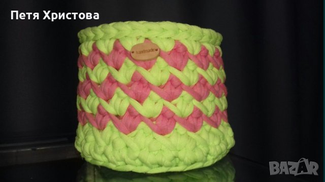 Ръчно изплетени панери, снимка 3 - Декорация за дома - 38393004