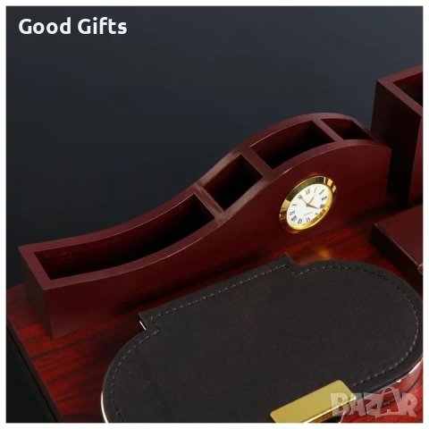 Луксозен органайзер за бюро с часовник, снимка 10 - Други стоки за дома - 43090795