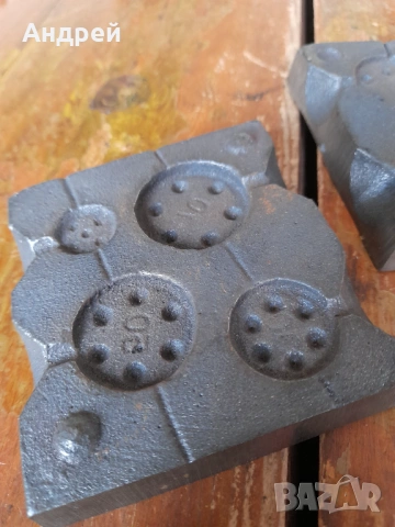 Стар калъп за риболовни тежести,олово, снимка 4 - Други ценни предмети - 53088294