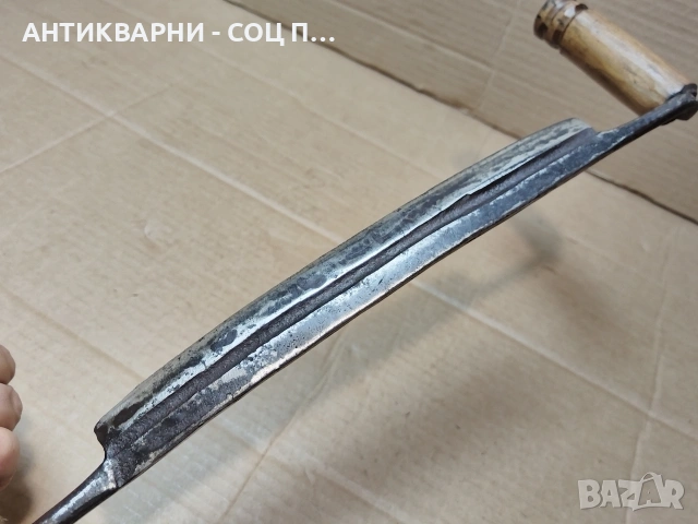 Стар Кован Рукан, Дърводелски Нож За Белене На Дърво / НОМЕР 700., снимка 6 - Антикварни и старинни предмети - 53486459