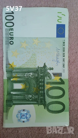 Рядка 100€ банкнота от първа серия , снимка 2 - Нумизматика и бонистика - 53070997