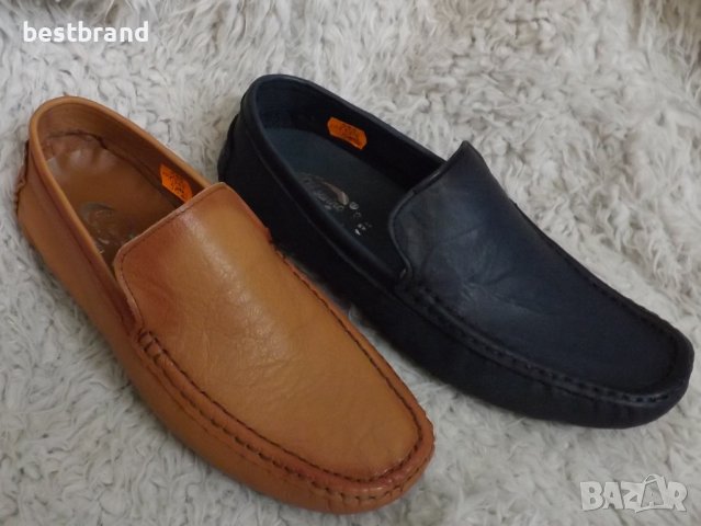 Мокасини, естествена кожа, код 89/66, снимка 1
