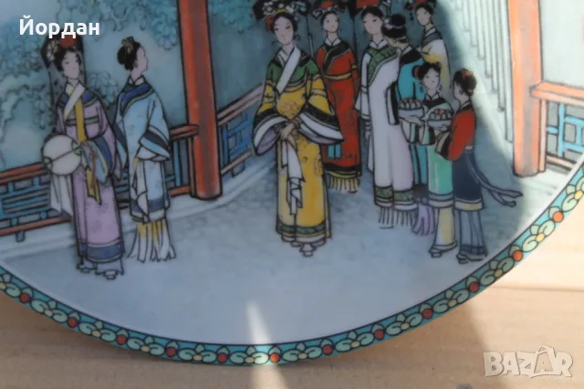 Китайска порцеланова чинийка, снимка 6 - Антикварни и старинни предмети - 48549558