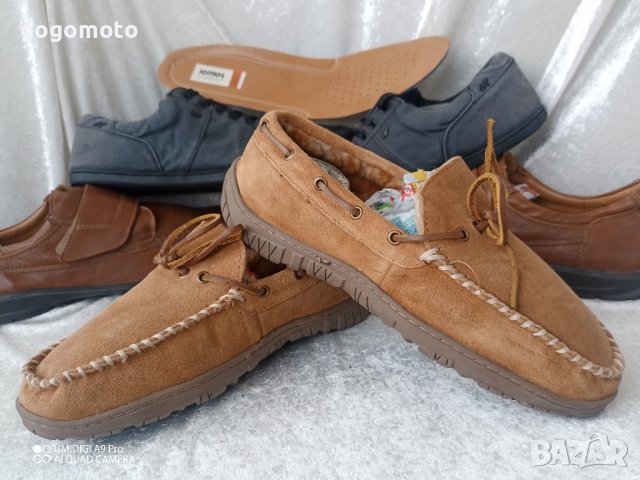 НОВИ мъжки топли зимни мокасини Clarks 45 - 46, 100% естествена кожа, снимка 17 - Мокасини - 43612963