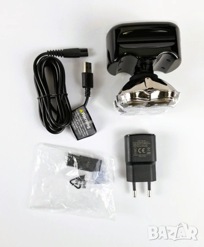 Тример, самобръснака за глава - Skull Shaver Pitbull Silver PRO, снимка 5 - Тримери - 53446432