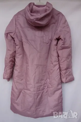 Дълго дамско шушляково зимно яке с качулка., снимка 2 - Якета - 48521533