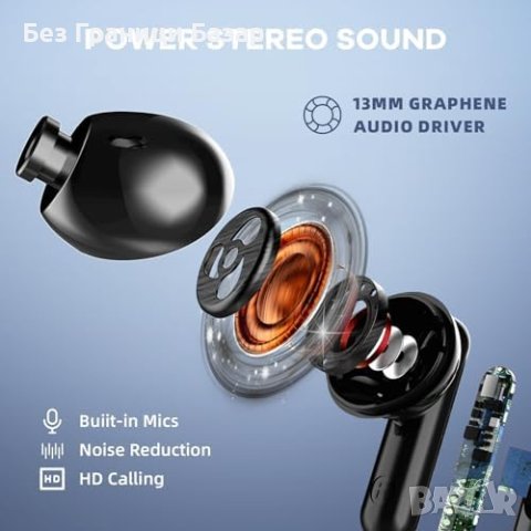 Нови Bluetooth 5.3 Hi-Fi Слушалки, 42H Възпроизвеждане, ENC Шумопотискане, снимка 8 - Bluetooth слушалки - 43759865
