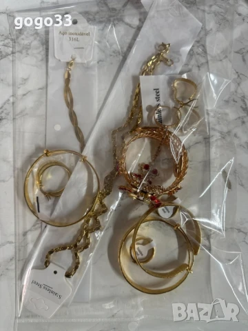 Мистериозна торбичка с бижута с 10бр висококачествени бижута, снимка 5 - Бижутерийни комплекти - 49011367