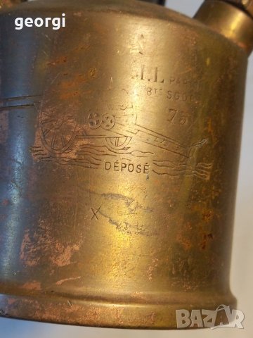 Стара френска бензинова горелка , снимка 4 - Антикварни и старинни предмети - 38862312