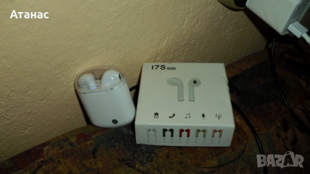  Безжични слушалки I7S TWS с Bluetooth и кутия за зареждане, снимка 5 - Безжични слушалки - 36645727